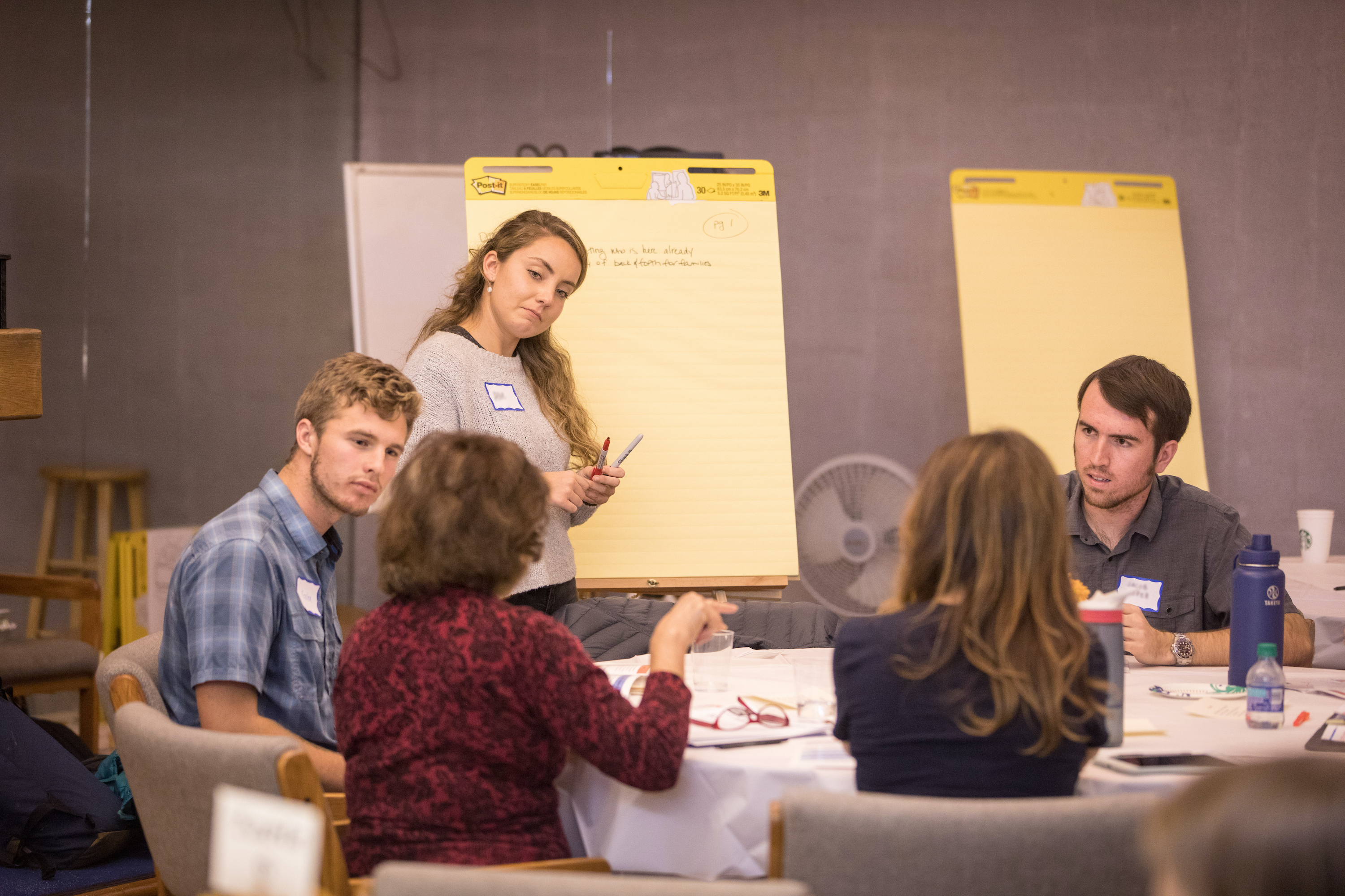 WCDD students deliberating