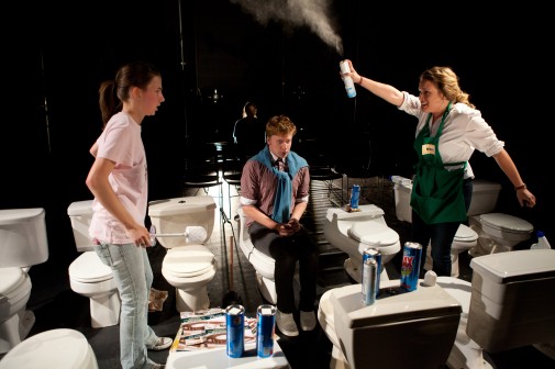 Elaine Pazaski, Ben Offringa and Sara Reinis in Fringe 2012