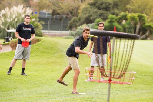 Alumni Cody Watters '08, Aric Avedissian '12 and Ryan Judy '08 at Will's Tourney