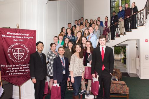 The finalists at Monroe Scholars Weekend