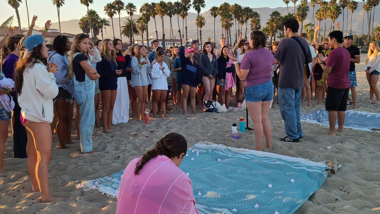 westmont new student beach day