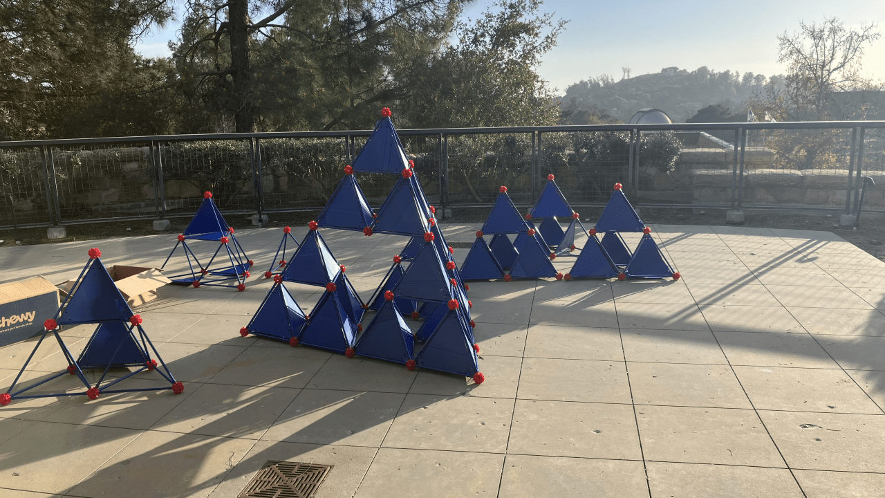 Group Construction of the Sierpinkski Pyramid in Progress!