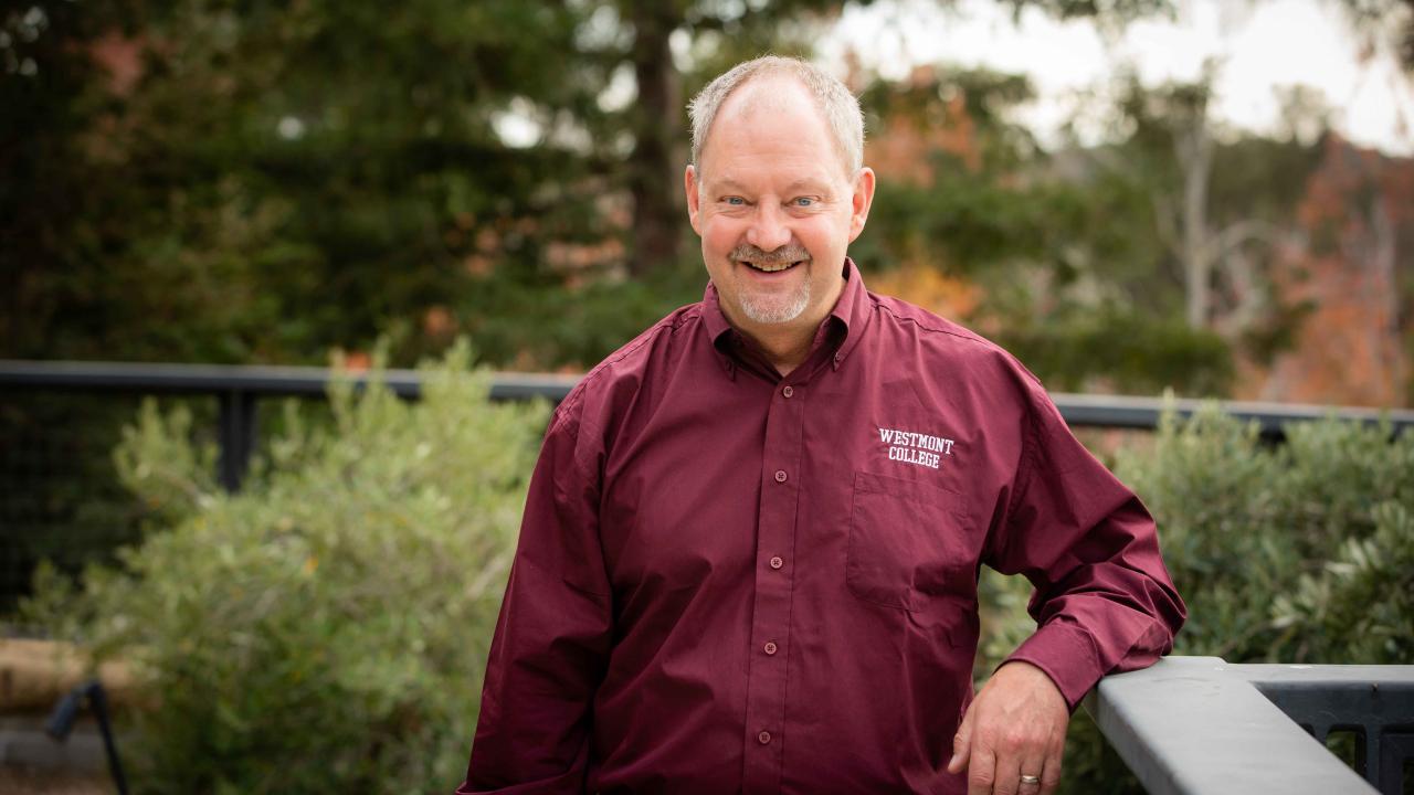 Dan Jensen outside Winter Hall