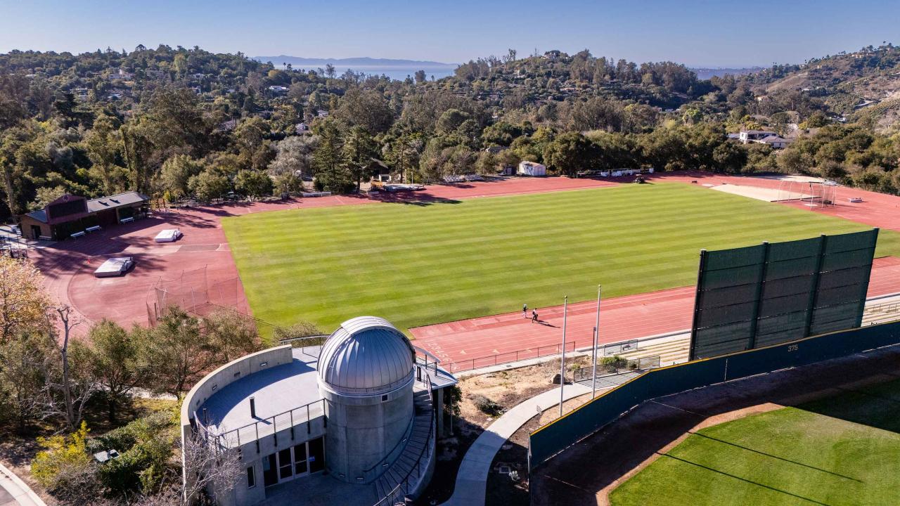 View of Westmont Observatory to the Santa Barbara Channel Islands